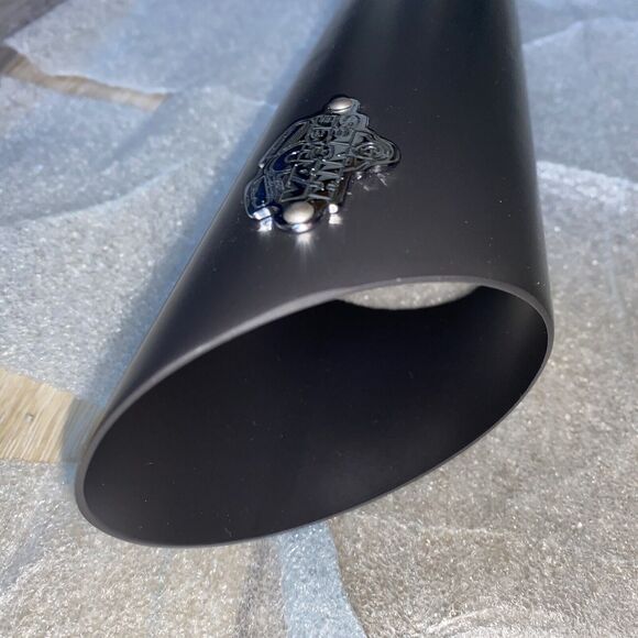 3” VANCE & HINES D757HP BLACK UPPER REAR HEAT SHIELD HARLEY STREETBOB 2017 - Picture 4 of 12